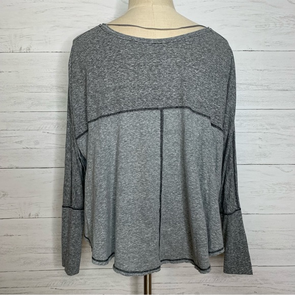 Free People We the Free Grey Cloud Nine Tee - Picture 2 of 6